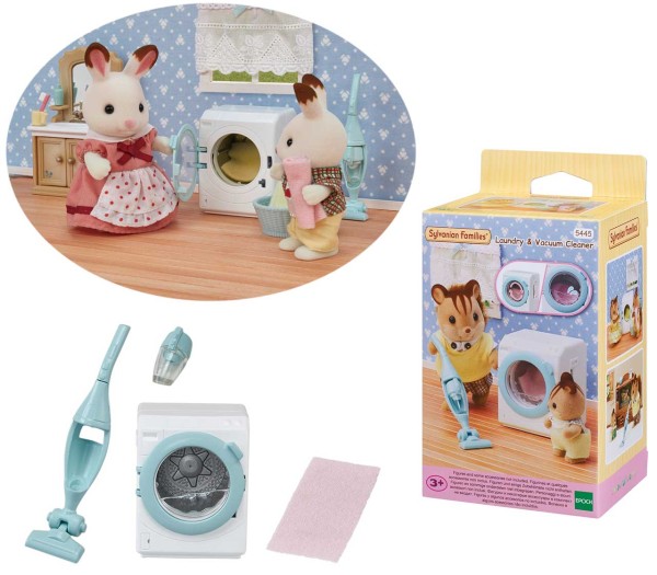 Sylvanian Families Waschmaschine und Staubsauger