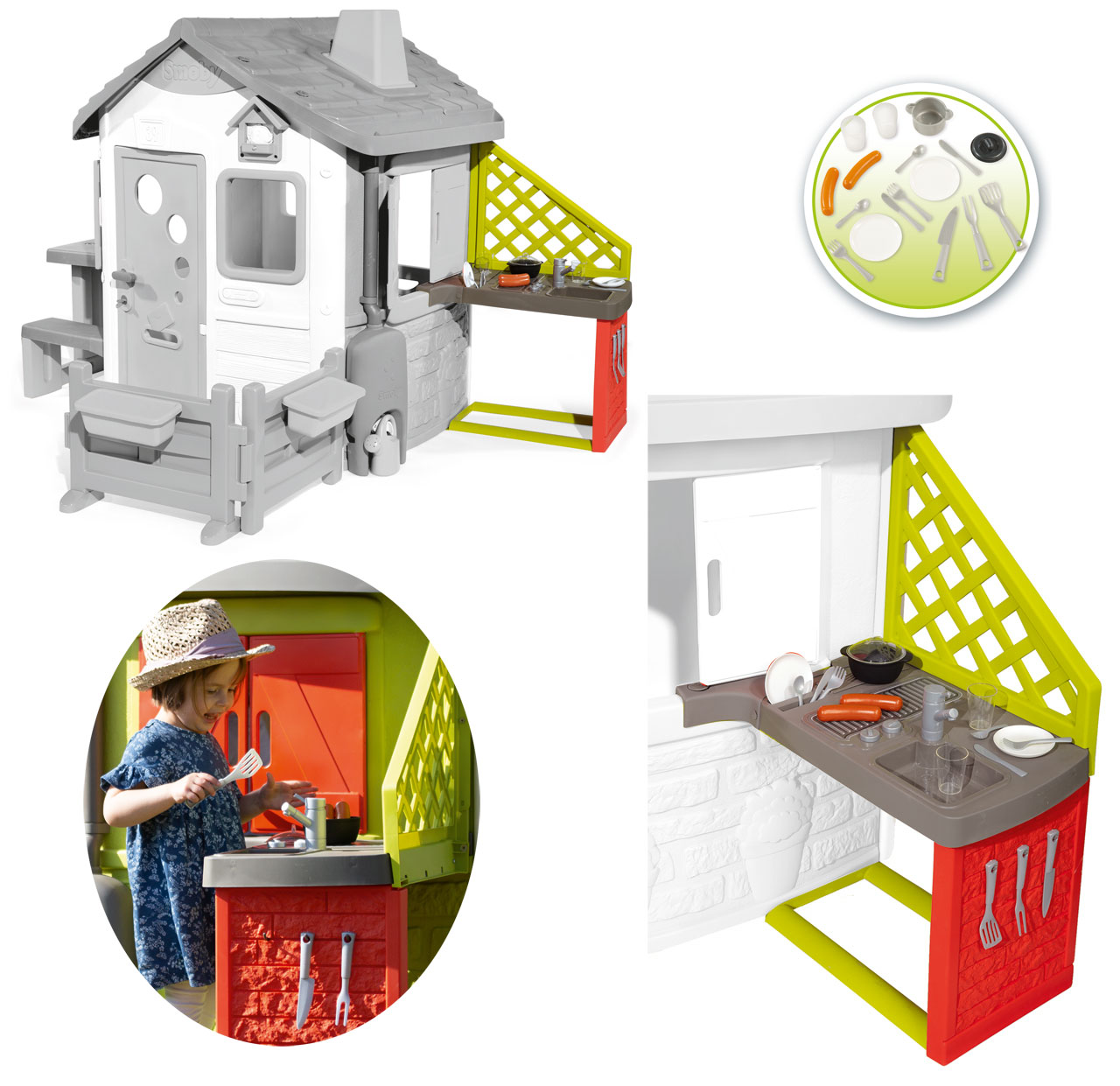 ✔️ SMOBY® Sommerküche für Smoby Spielzeug24 | Spielhaus