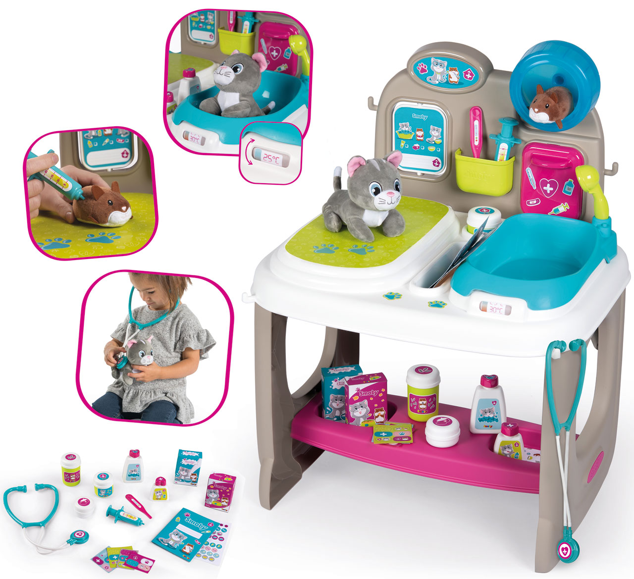 und Hamster Tierarzt Katze Klinik mit ✔️ | SMOBY® Spielzeug24 Große