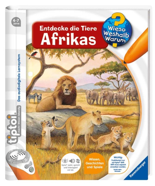 Tiptoi Buch Wieso Weshalb Warum Entdecke die Tiere Afrikas