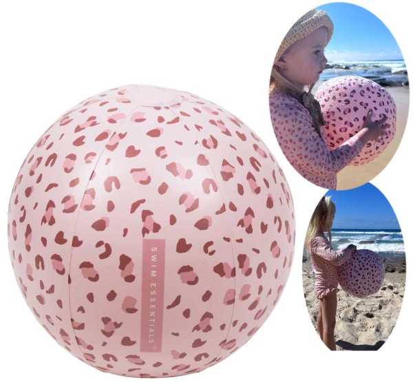 Wasserball 51 cm Leopard (Zartrosa)