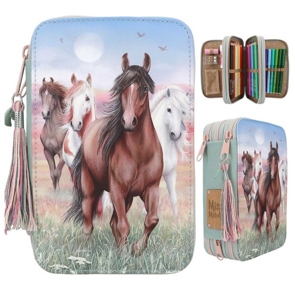 Miss Melody 3 Fach Federtasche Hoof Clatter