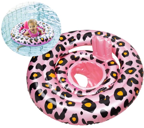 Baby Schwimmsitz Leopard 0 - 1 Jahr (Rosegold)