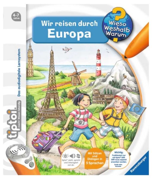 Tiptoi Buch Wieso Weshalb Warum Wir reisen durch Europa