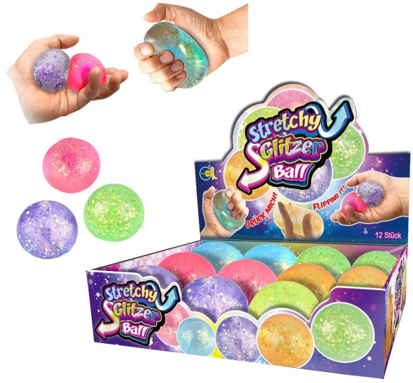 Stretchy Glitzer Ball (Sortiert)