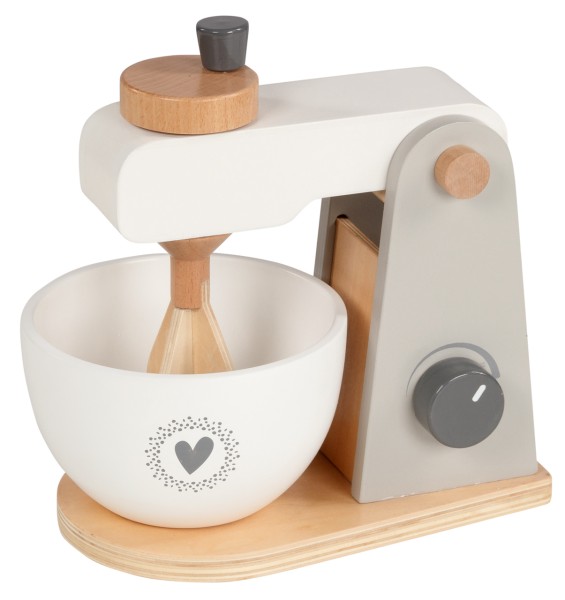 Moderner Mixer aus Holz für Kinderküche