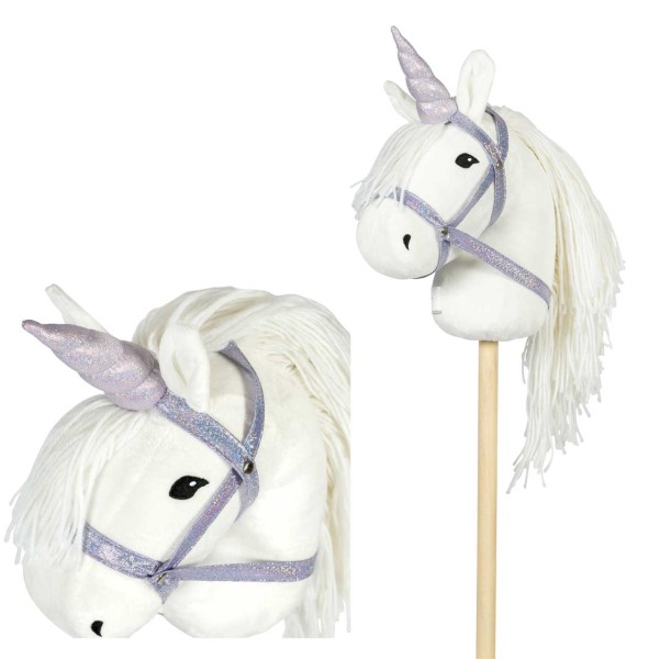 Hobby Horse Horn und Halfter Glitzer (Flieder)