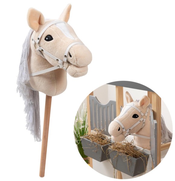 Hobby Horse Steckenpferd TOFFEE mit Tasche (Beige)