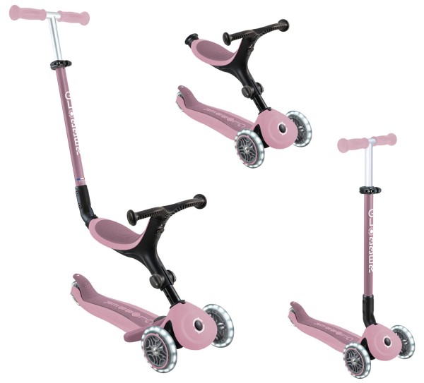 All-in-one Scooter GO-UP Active Lights Eco 3in1 (Berry)