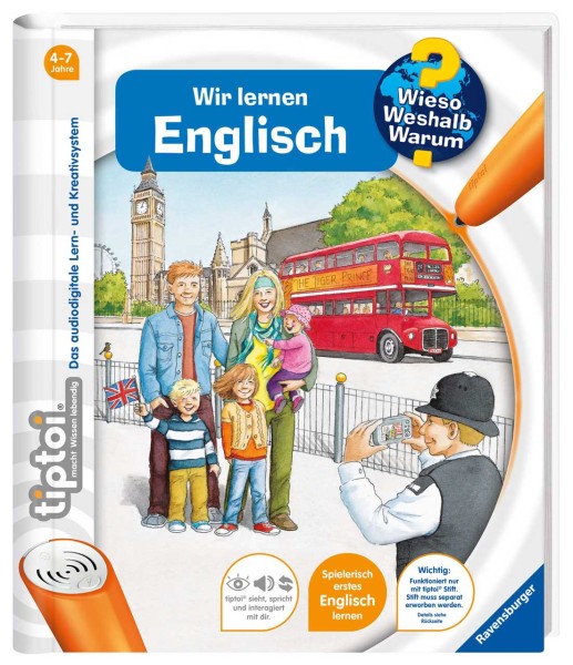 Tiptoi Buch Wieso Weshalb Warum Wir lernen Englisch