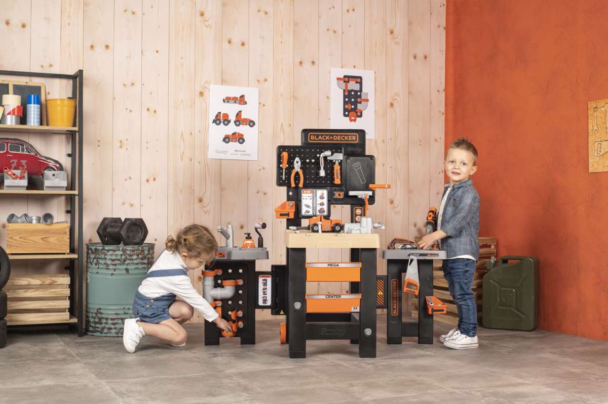 SMOBY Smoby Black Decker Mega Werkbank Center Spielzeug24