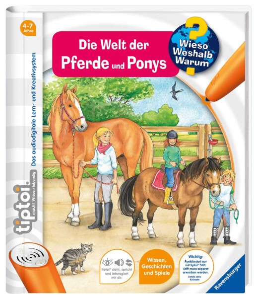 Tiptoi Buch Wieso Weshalb Warum Die Welt der Pferde und Ponys