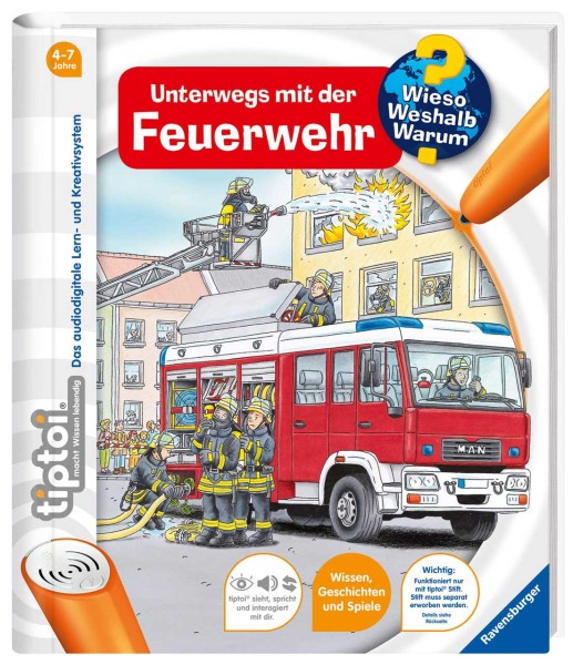 Tiptoi Buch Wieso Weshalb Warum Unterwegs mit der Feuerwehr