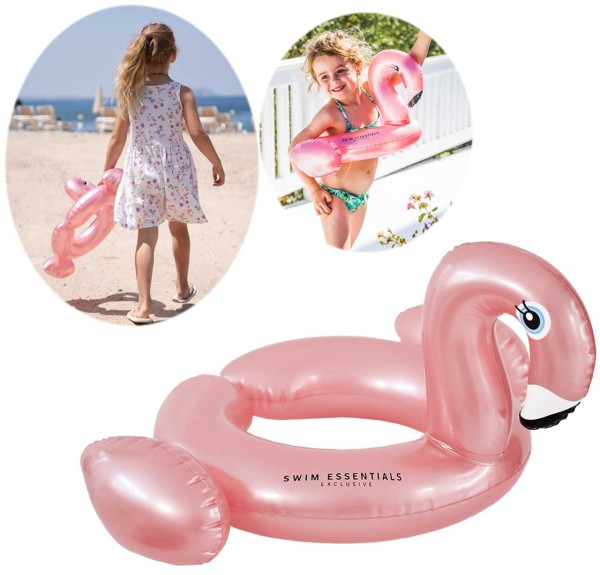 Spaltring Schwimmreifen Flamingo 55 cm (Rose-Gold)