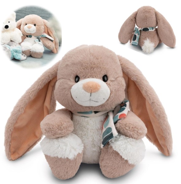 Großer Kuscheltier Hase Fjella 35 - 40 cm (Braun-Weiß)