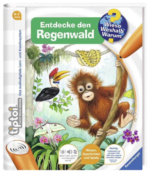 Tiptoi Buch Wieso Weshalb Warum Entdecke den Regenwald