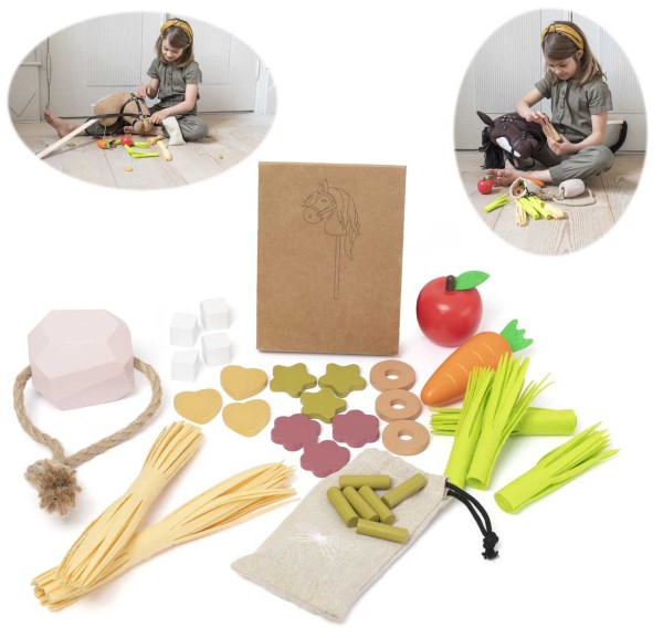 Hobby Horse Feeding Set Fütter-Set aus Holz