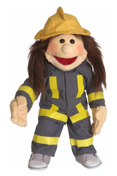 Living Puppets Feuerwehr Kleidung 3-teilig für Handpuppe 65 cm